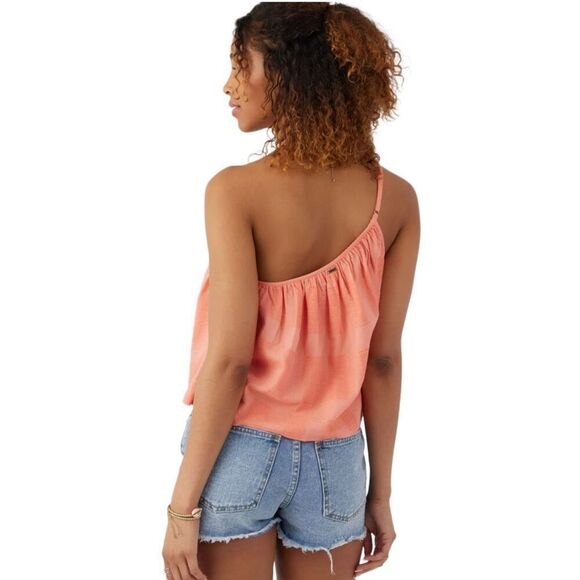 New! O’Neill Anyka Coral One Shoulder Top Sz S - Picture 2 of 3